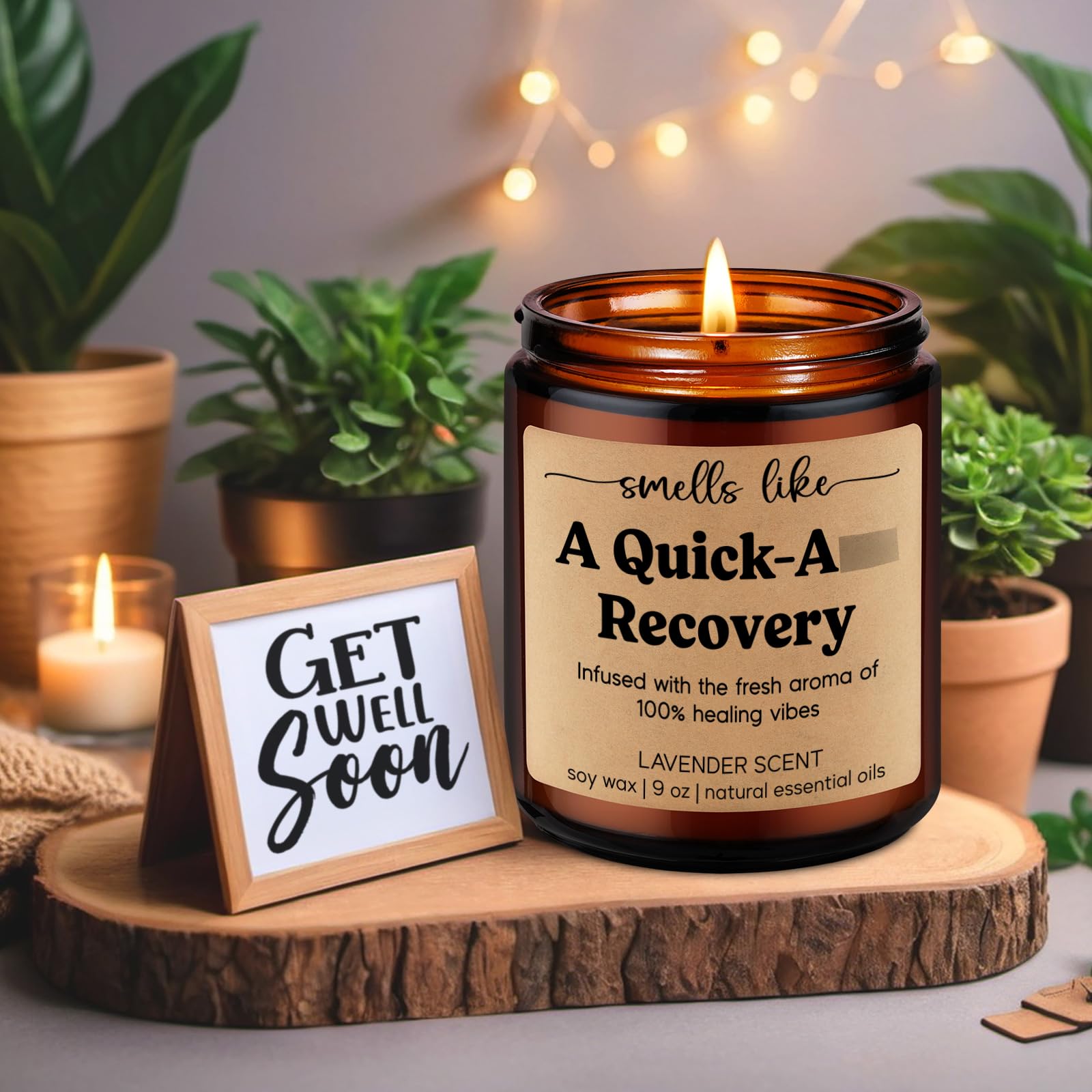 LEADO Get Well Candle for women and men 9 oz