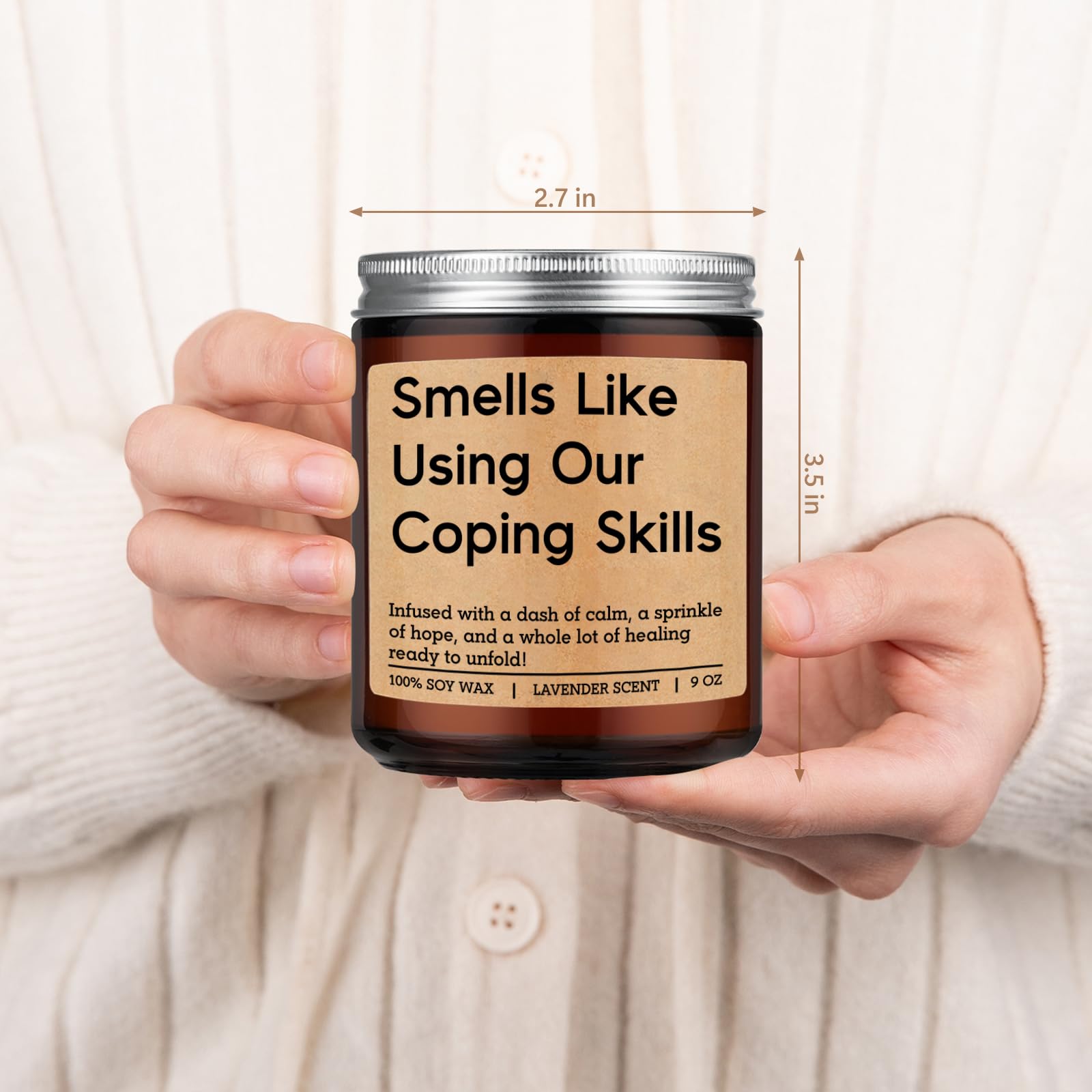 Psychologist office decor candle by LEADO