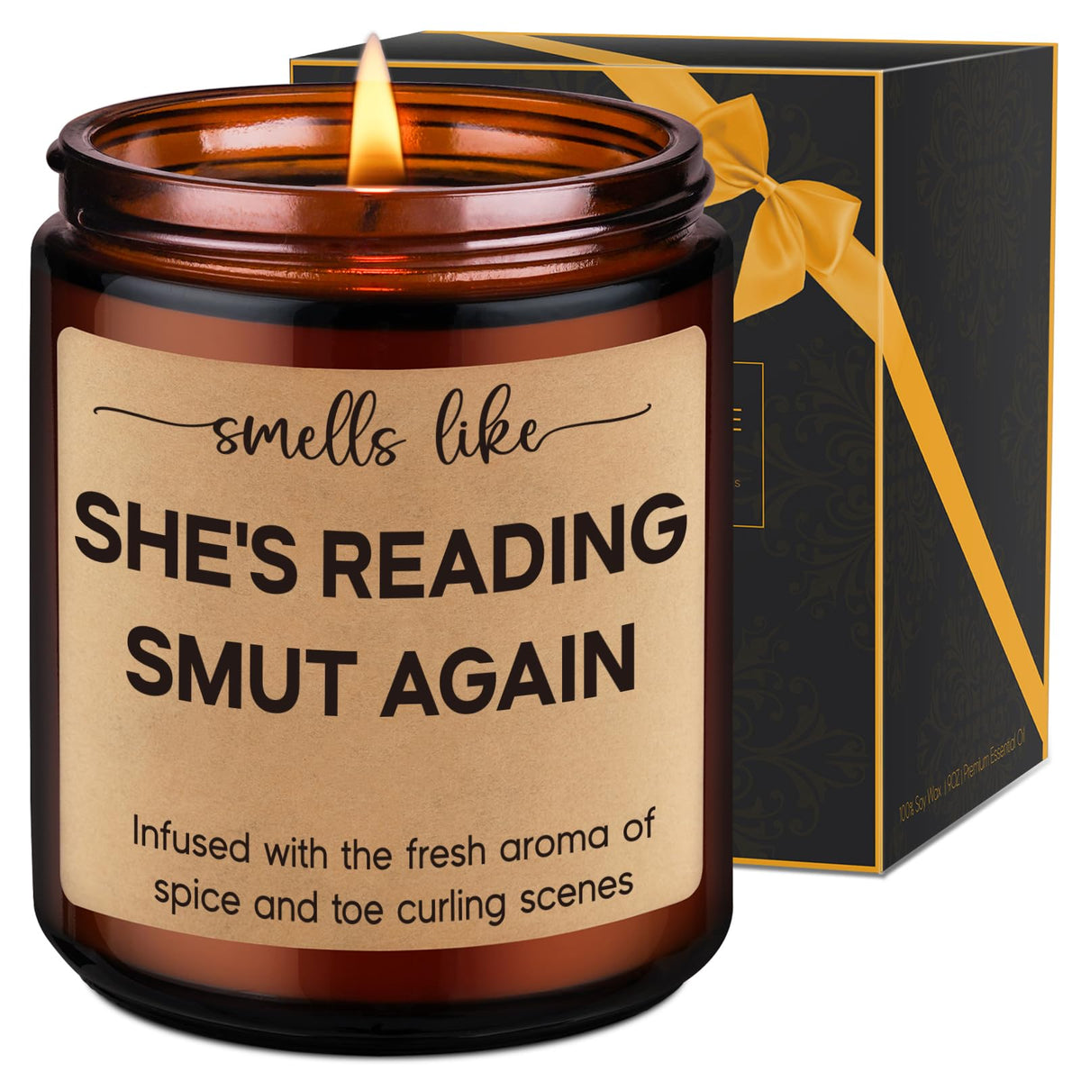 LEADO Reading Candle book lovers gift
