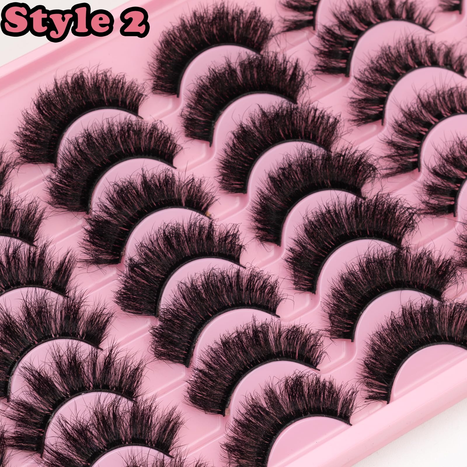 LEAFMOON 8D Volume Lashes Handmade Faux Mink 21 Pairs