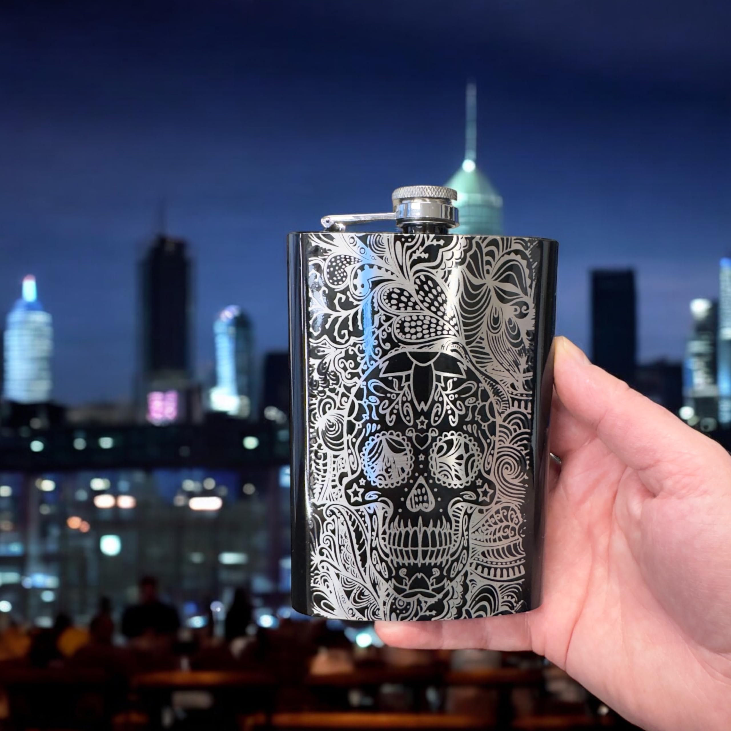 8 oz capacity stainless steel flask for daily use