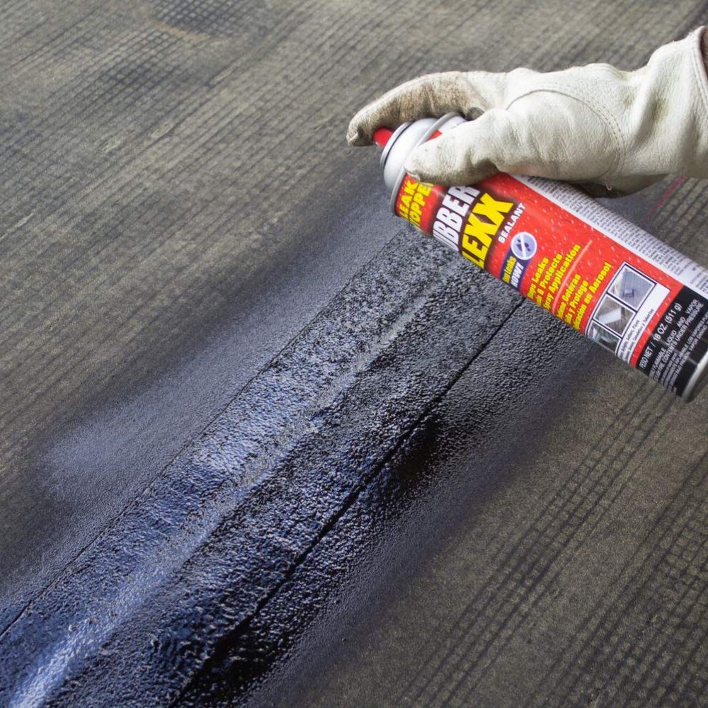 Leak Stopper Rubber Flexx spray sealant Black