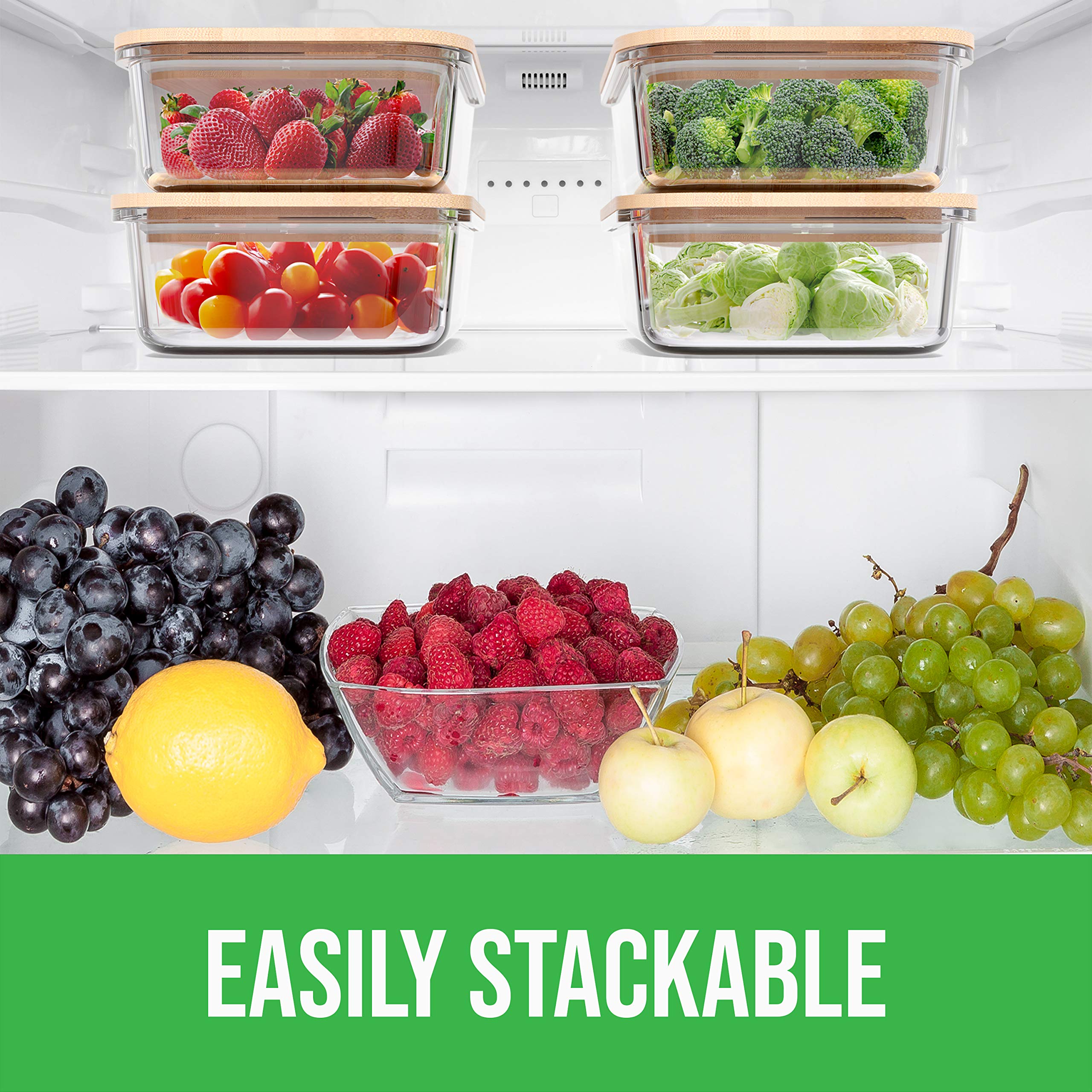 Four containers 36oz each for freezer microwave oven