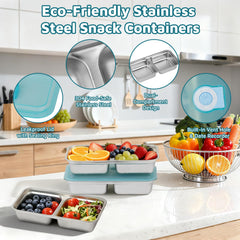 portable snack container stainless steel for camping