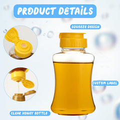 Leakproof cap with inner gasket on honey bottle