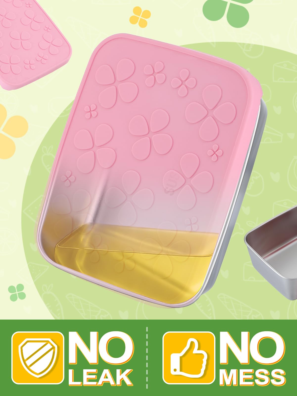Leakproof silicone lids for Alphatool snack containers