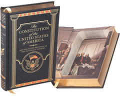 Leather-bound Book Safe exterior resembling a real book with gilt edging and silk bookmark