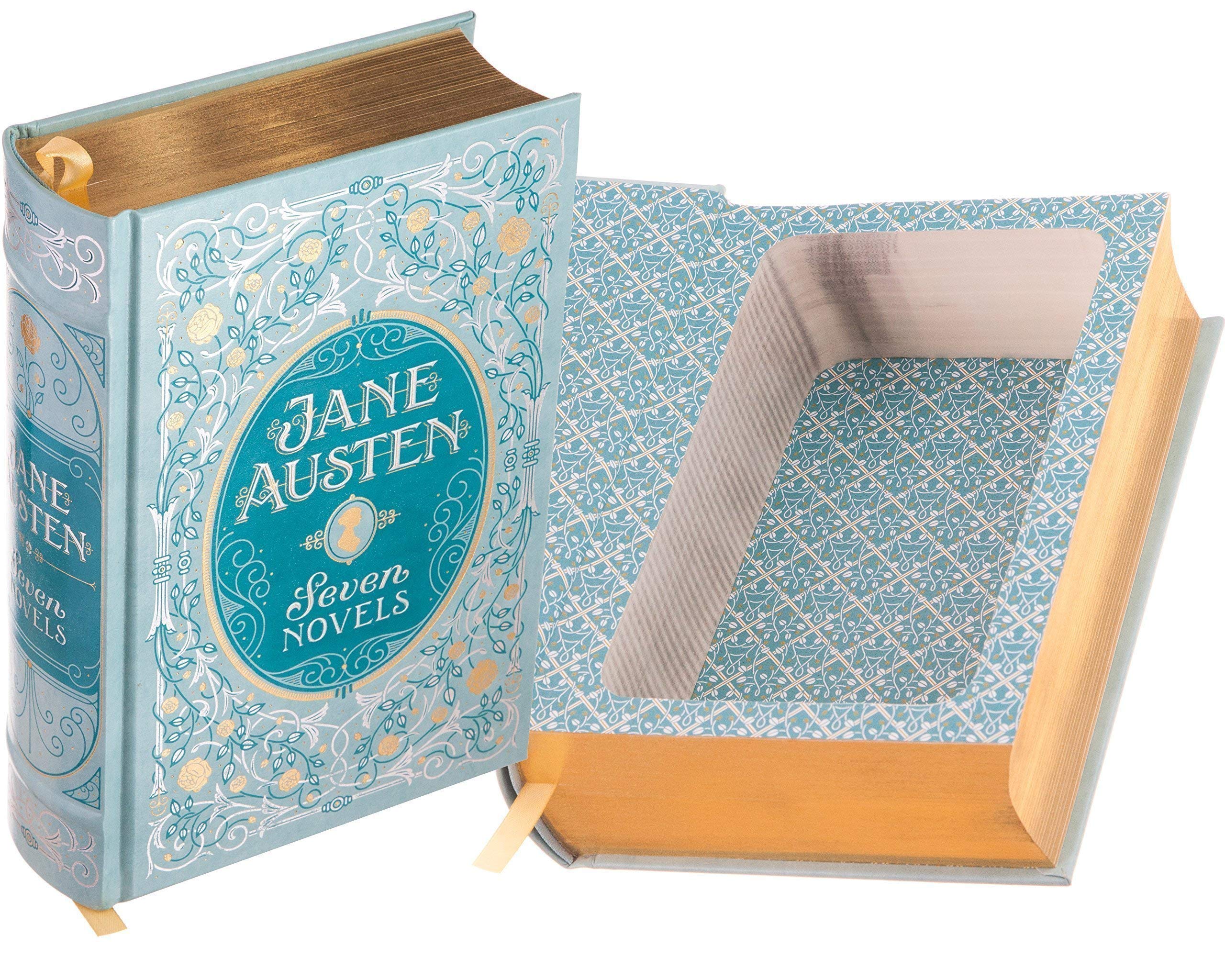 Jane Austen leather bound hollow book exterior