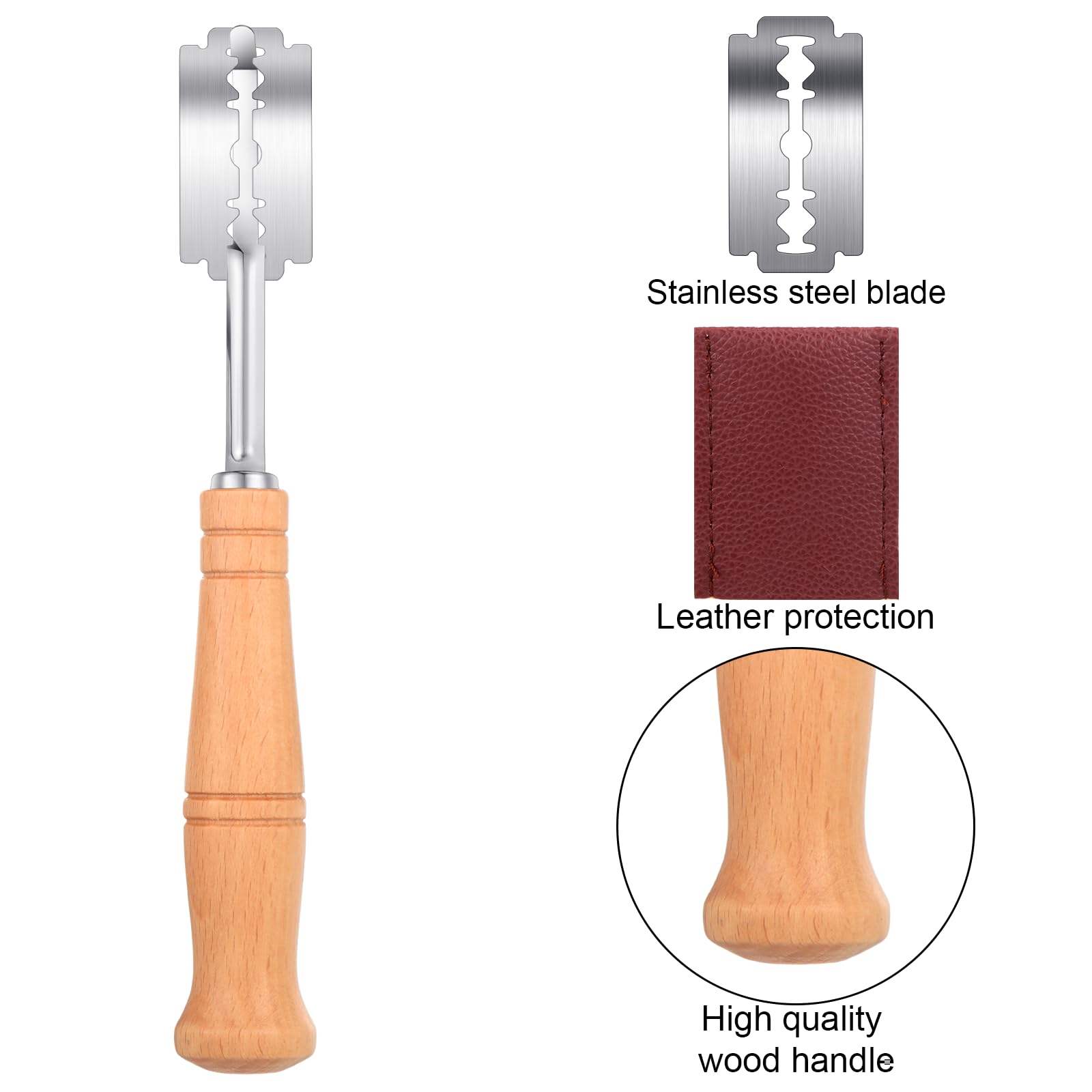 Leather protective cover for scoring tools