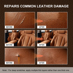 Car seat leather repair kit from Saynwish in brown