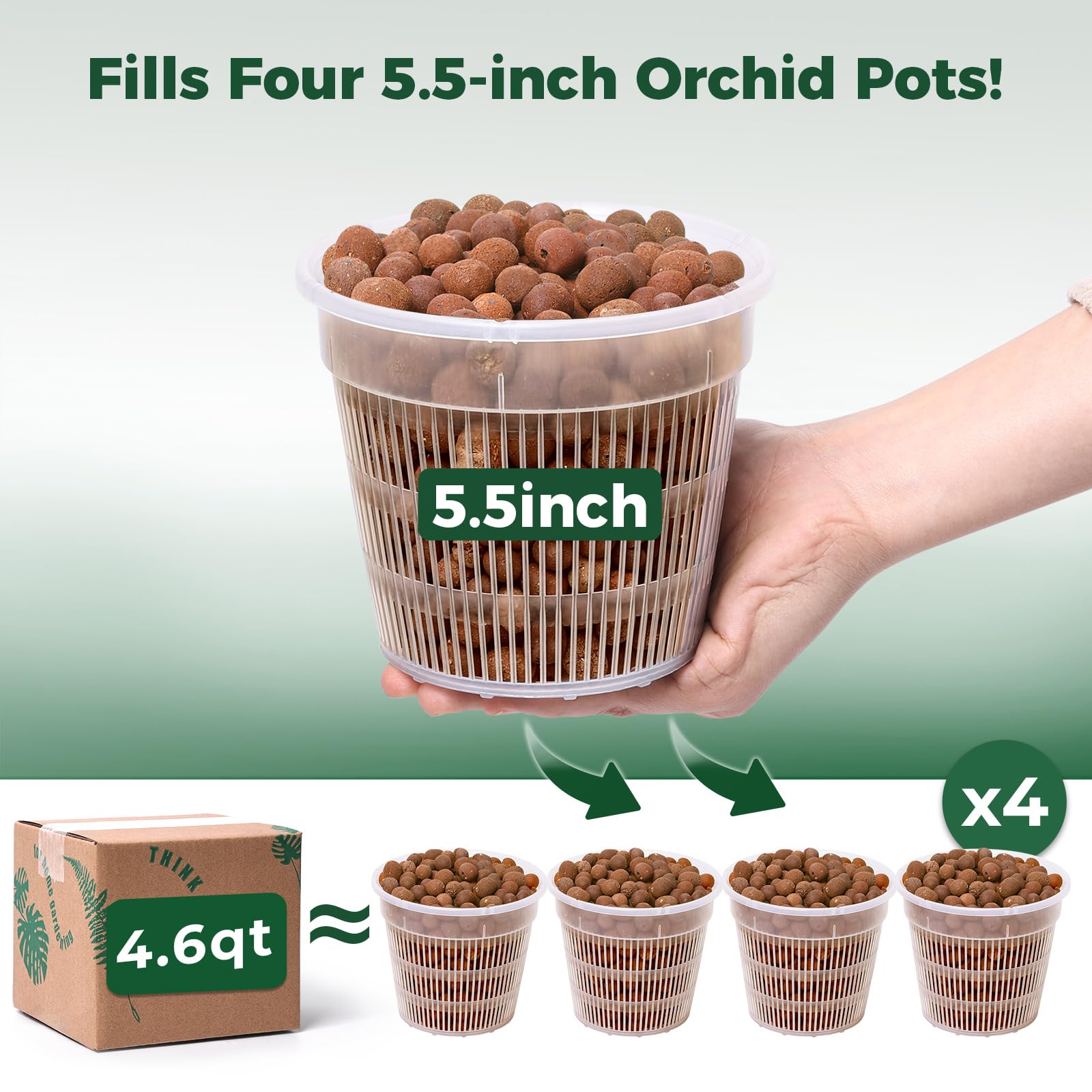 LECA clay balls for hydroponics close up