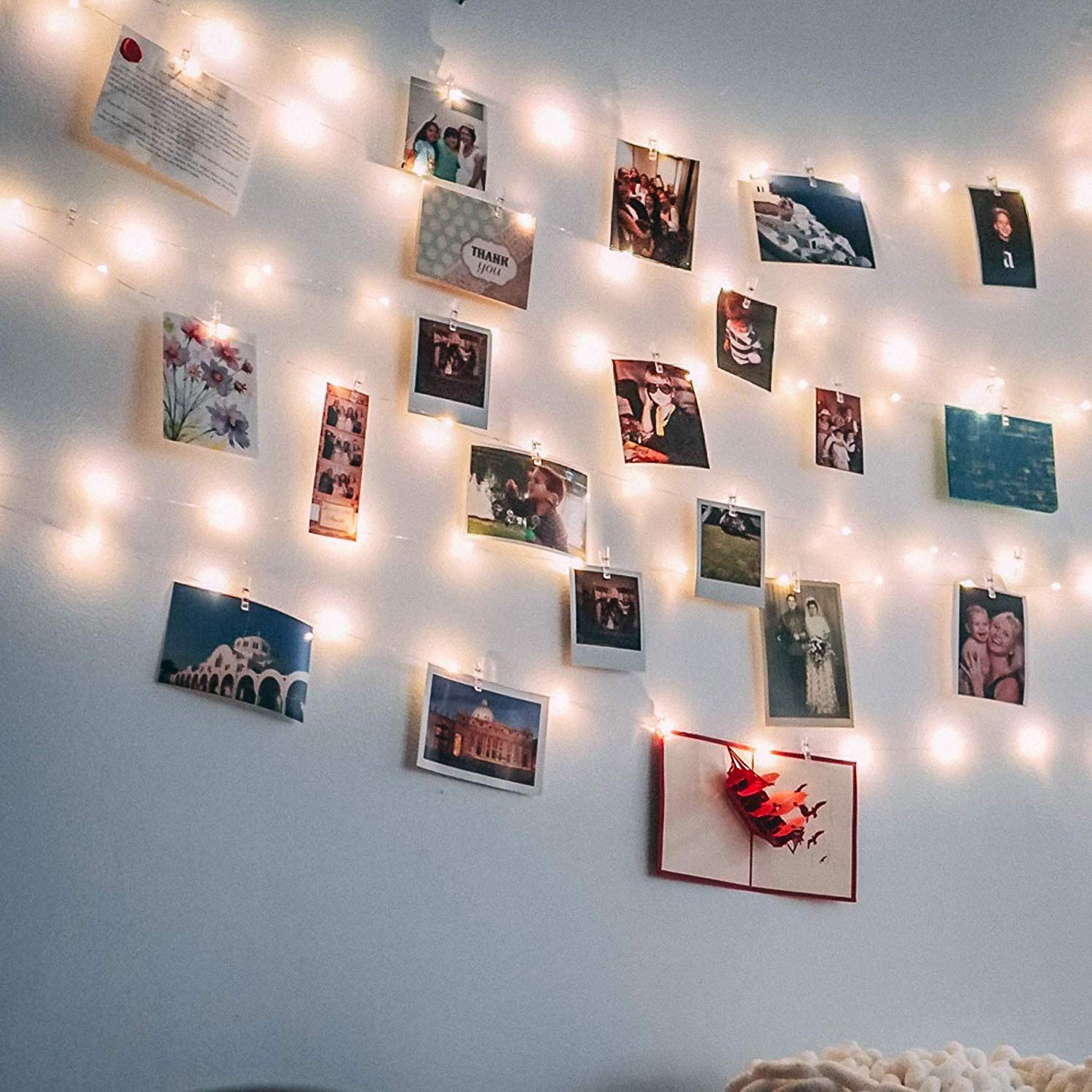 Clear clips included with LECLSTAR fairy string lights