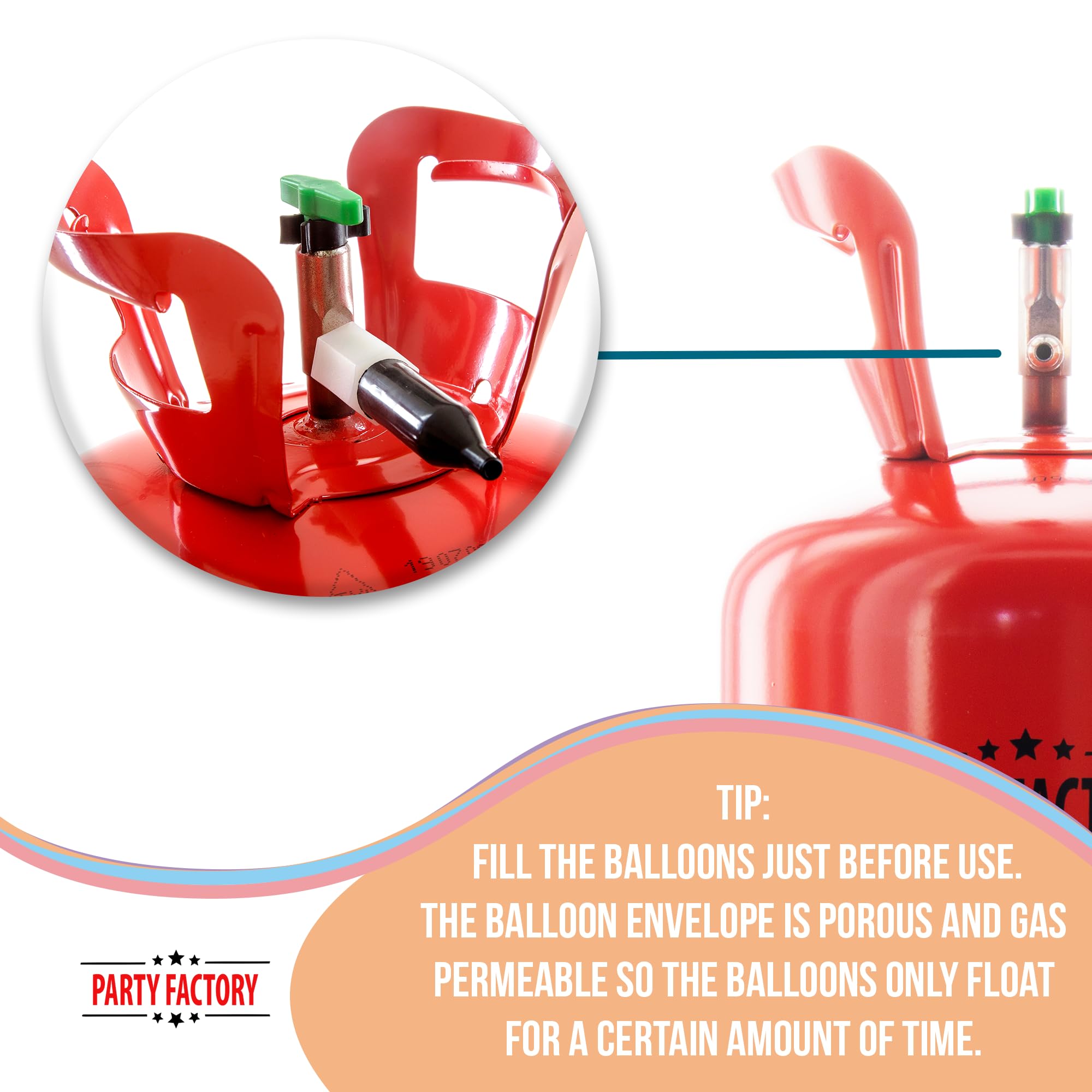 LED balloons compatible with helium kit