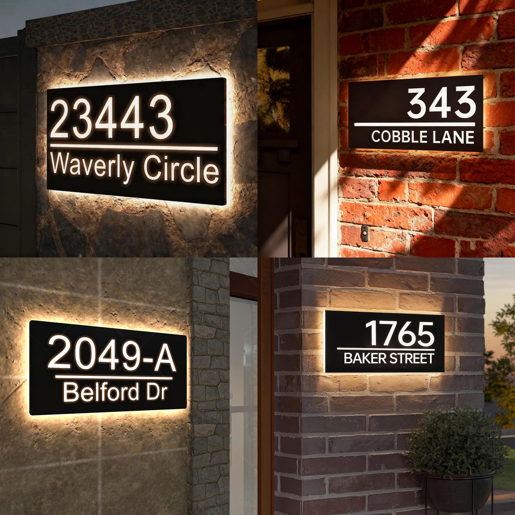 USB 5V lighting option for doorplate