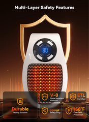 led display digital thermostat heater