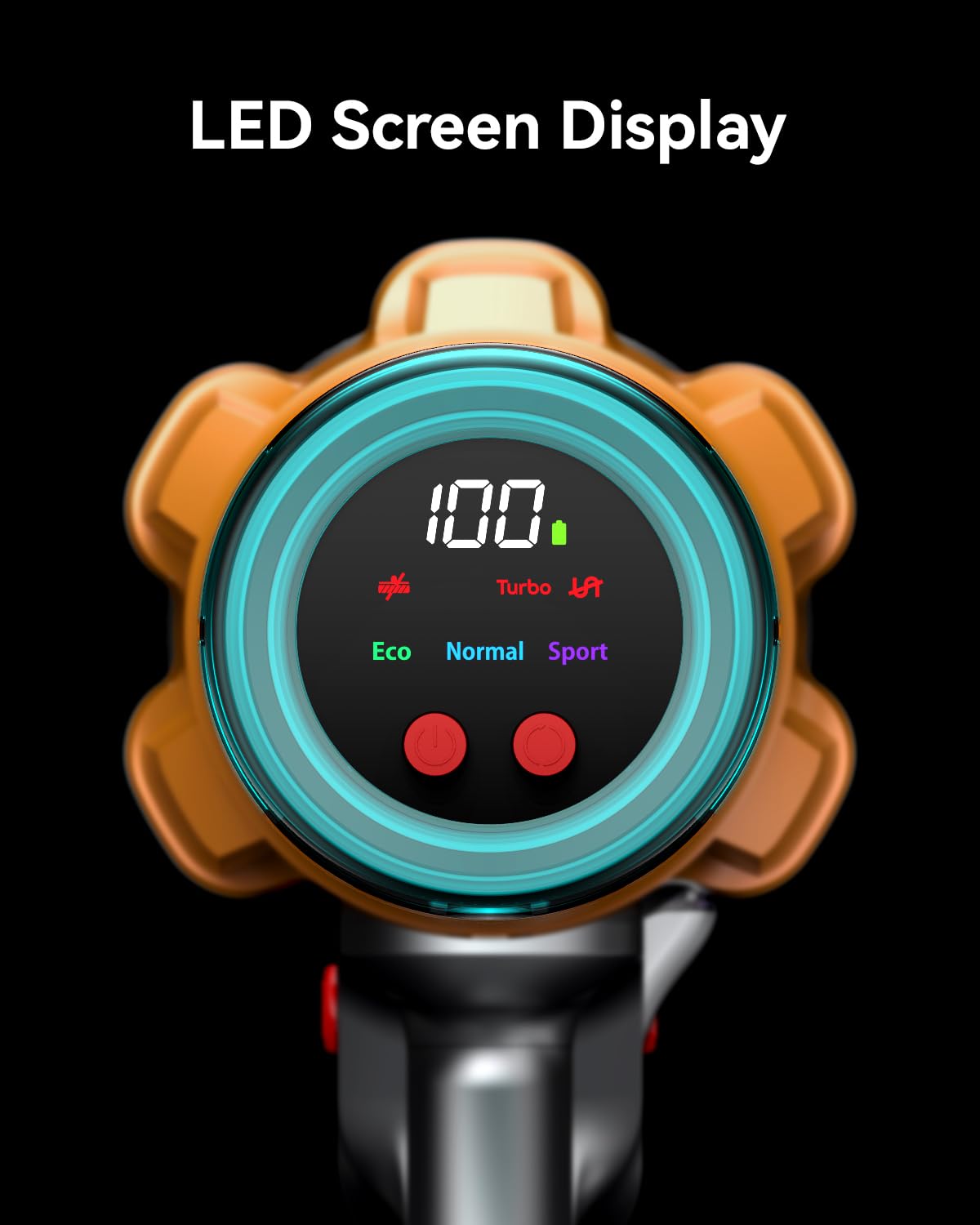 P11 smart LED display shows battery status and mode