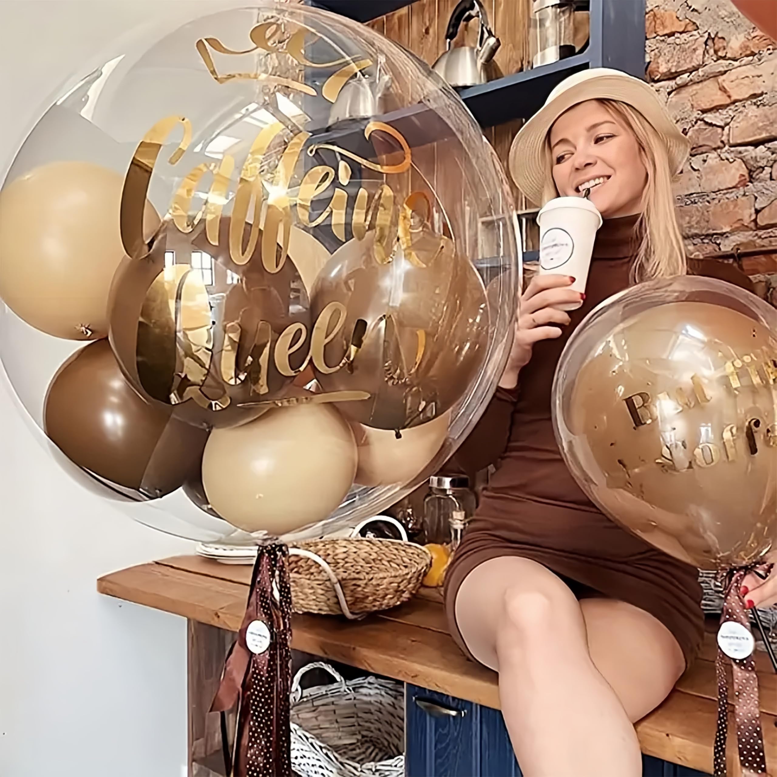 LED lights confetti compatible bubble balloons