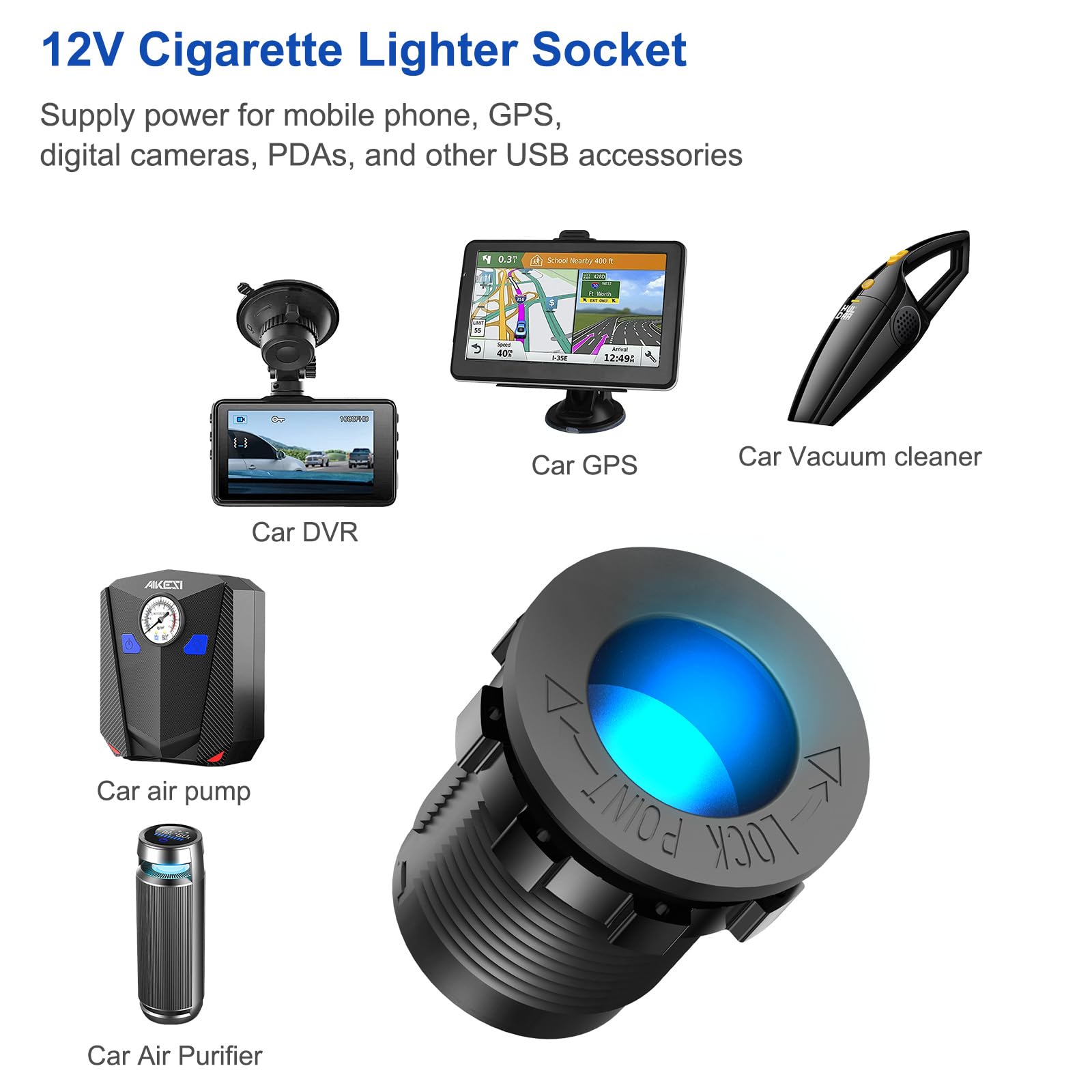 aluminum alloy body car charger image