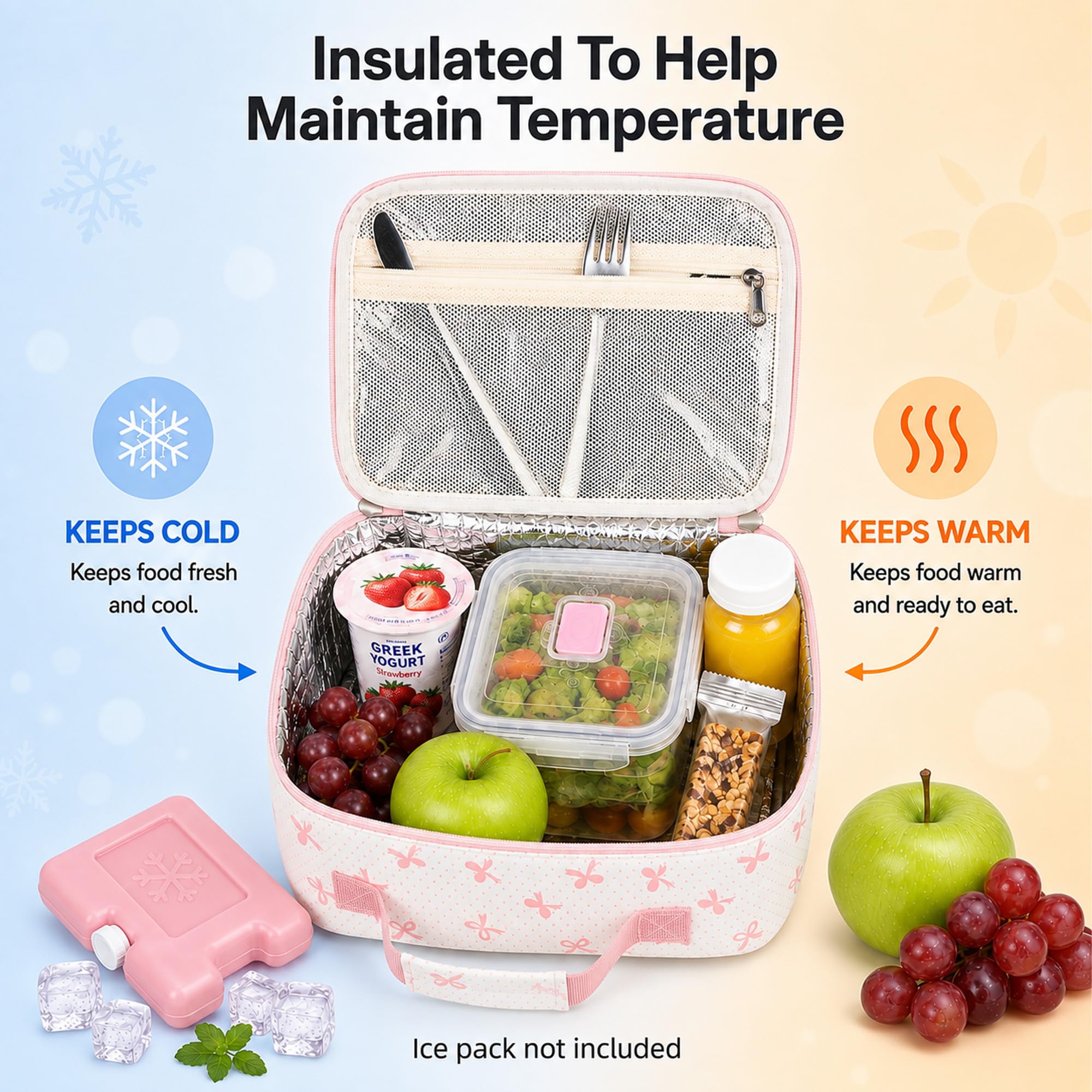 Waterproof polyester exterior of LEDAOU lunch box