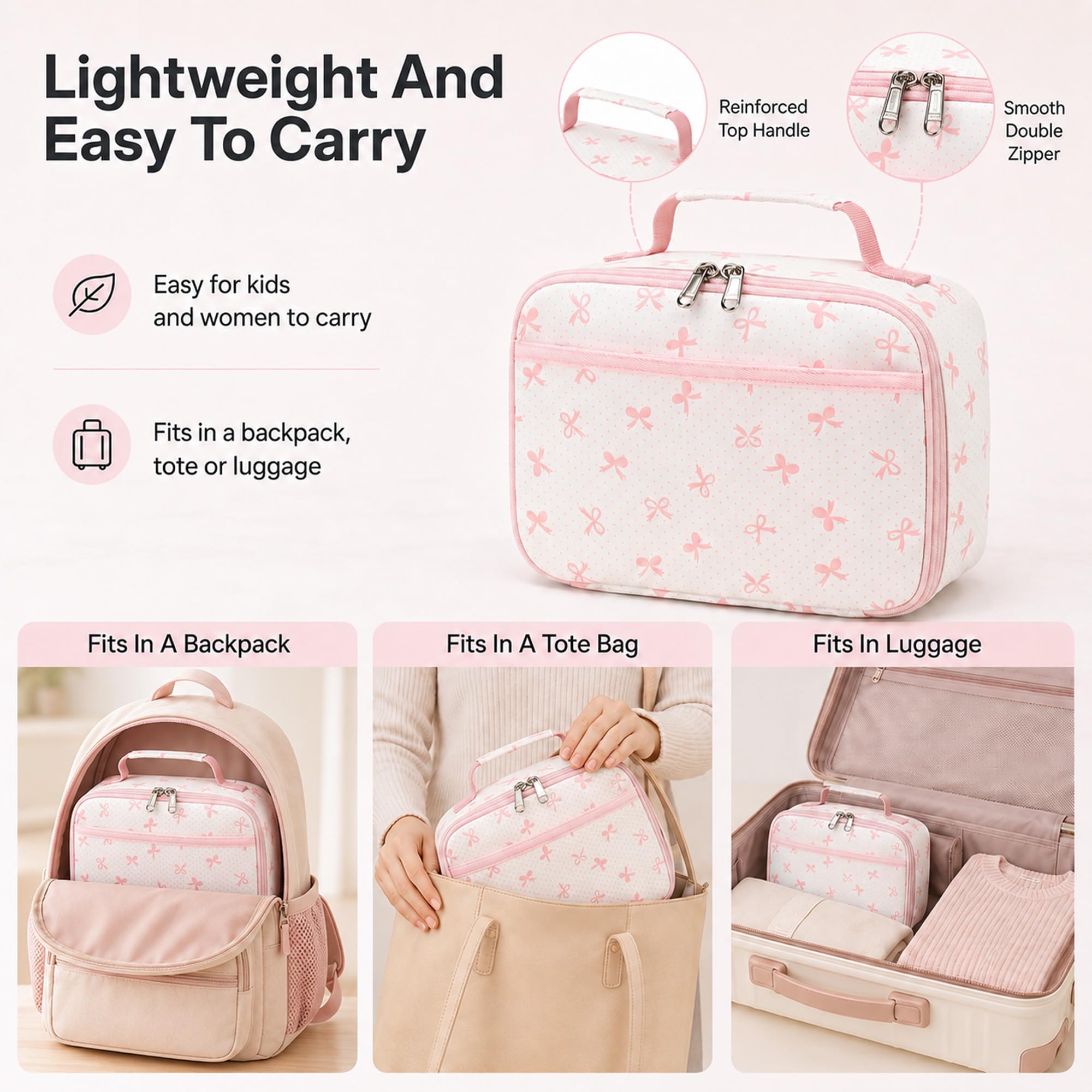 LEDAOU lunch box suitable for preschool and elementary