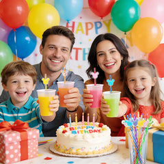 Dishwasher safe BPA-free plastic straws image