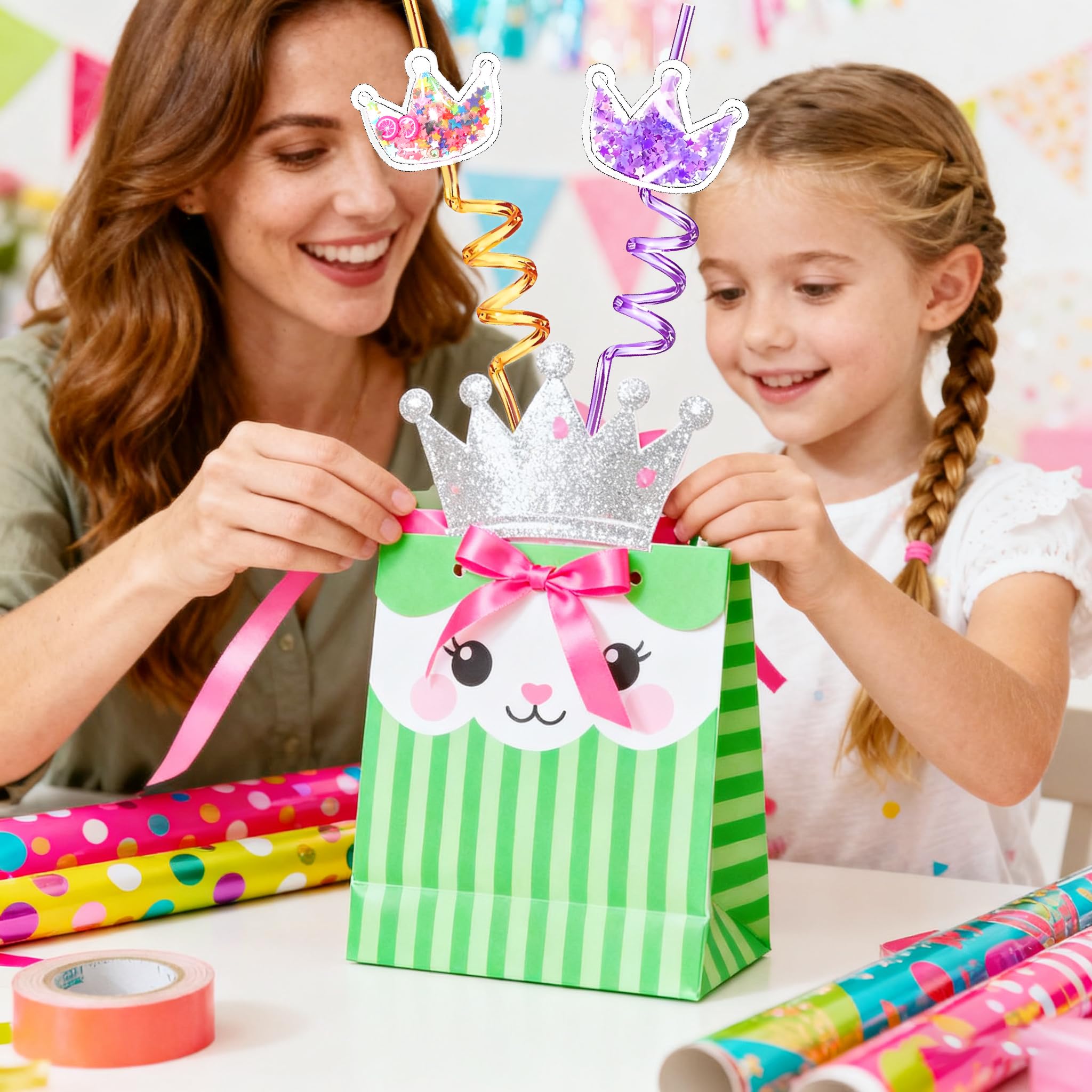 Party decoration and favors set for birthdays and baby showers