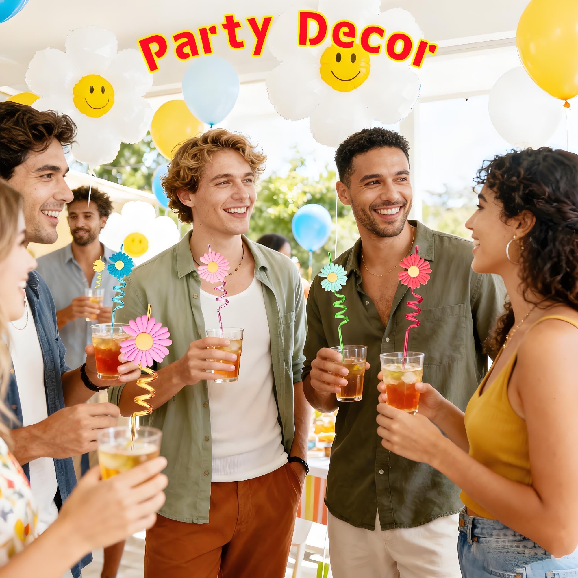 Groovy floral party supplies for summer and spring events