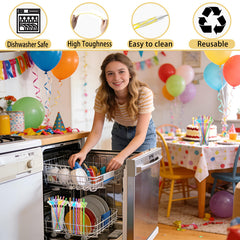 Eight two-tone stripe colors shown for LEDUO straws image