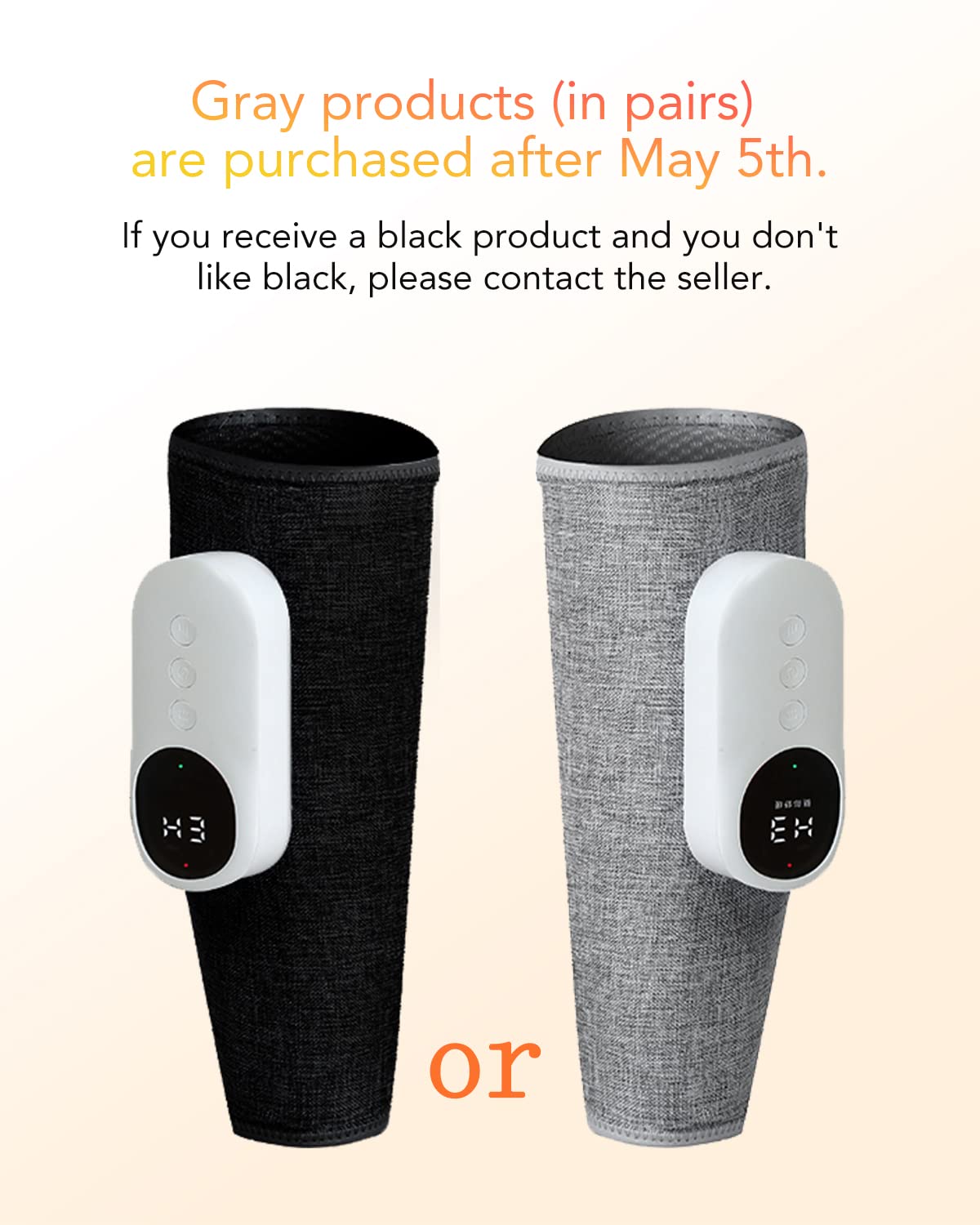 Velcro closure for secure fit on leg massager