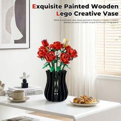 Lego botanicals vase stand with interlocking panels