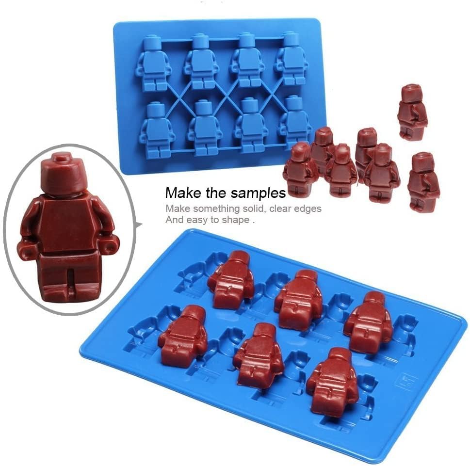 Lego party molds ready for birthday treats