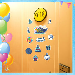Ocean themed magnets for cabin doors
