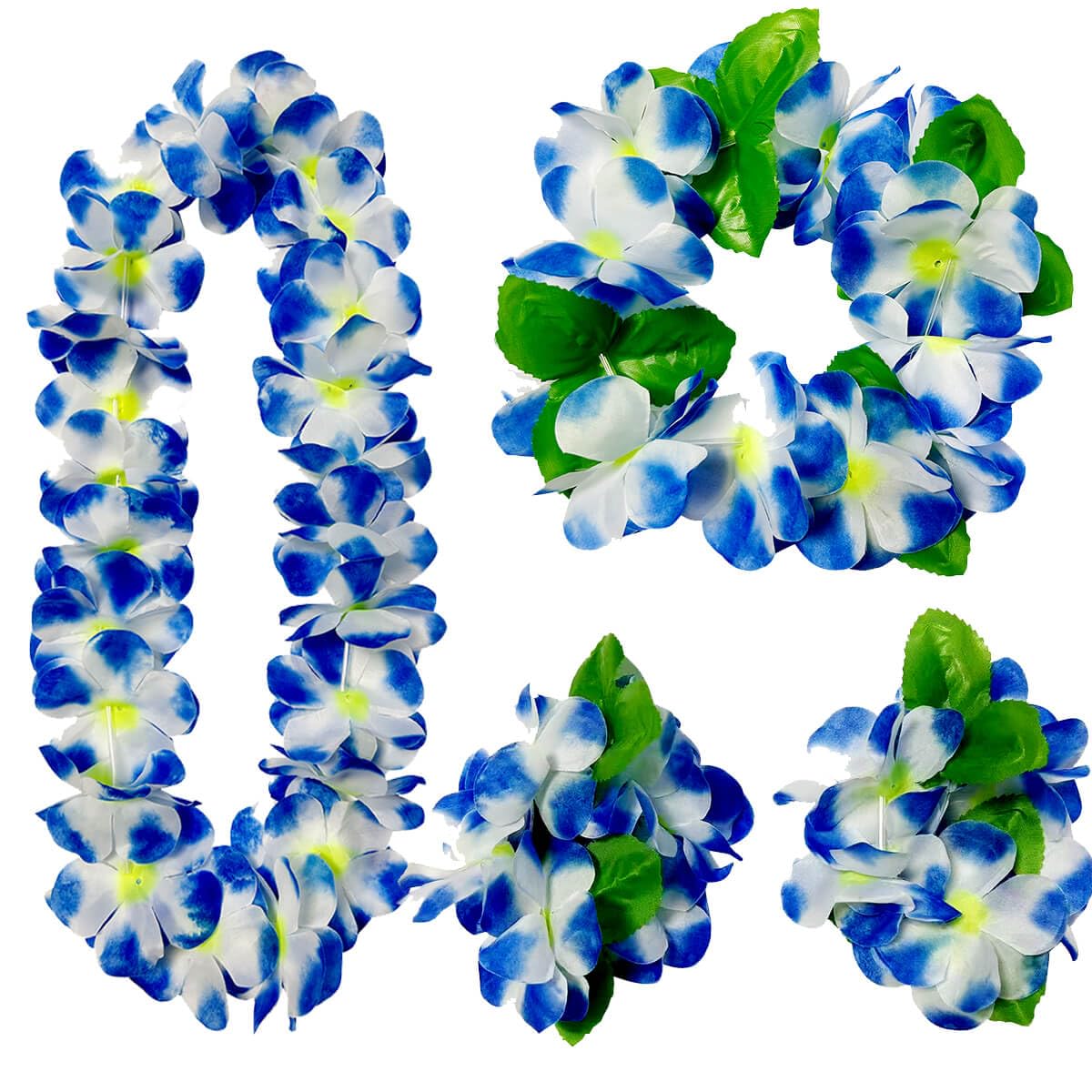 hawaiian leis wristbands 4 pieces