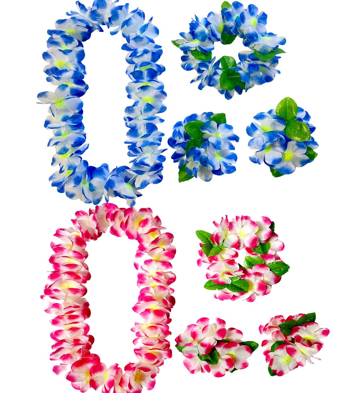 hawaiian leis headbands 2 pieces