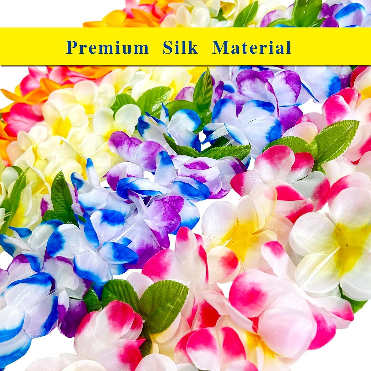 Tropical beach party lei as neckwear