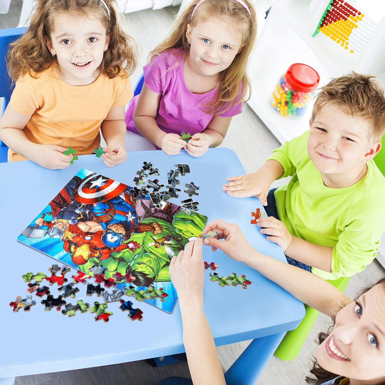 Non-toxic durable materials LELEMON puzzle for kids 4-6