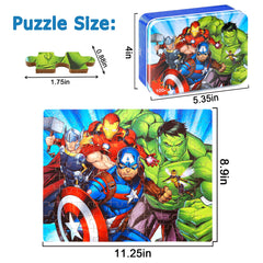 Finished size 11.25 x 8.9 inches LELEMON puzzle for kids 4-6