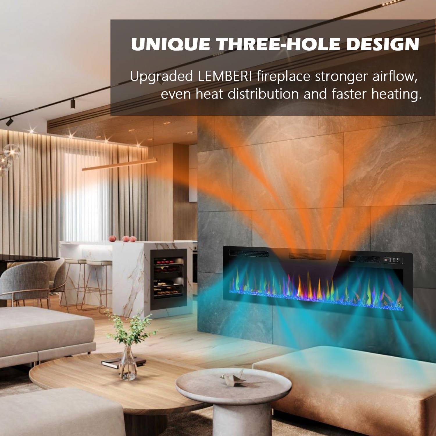 LEMBERI crystal media bed flame colors image