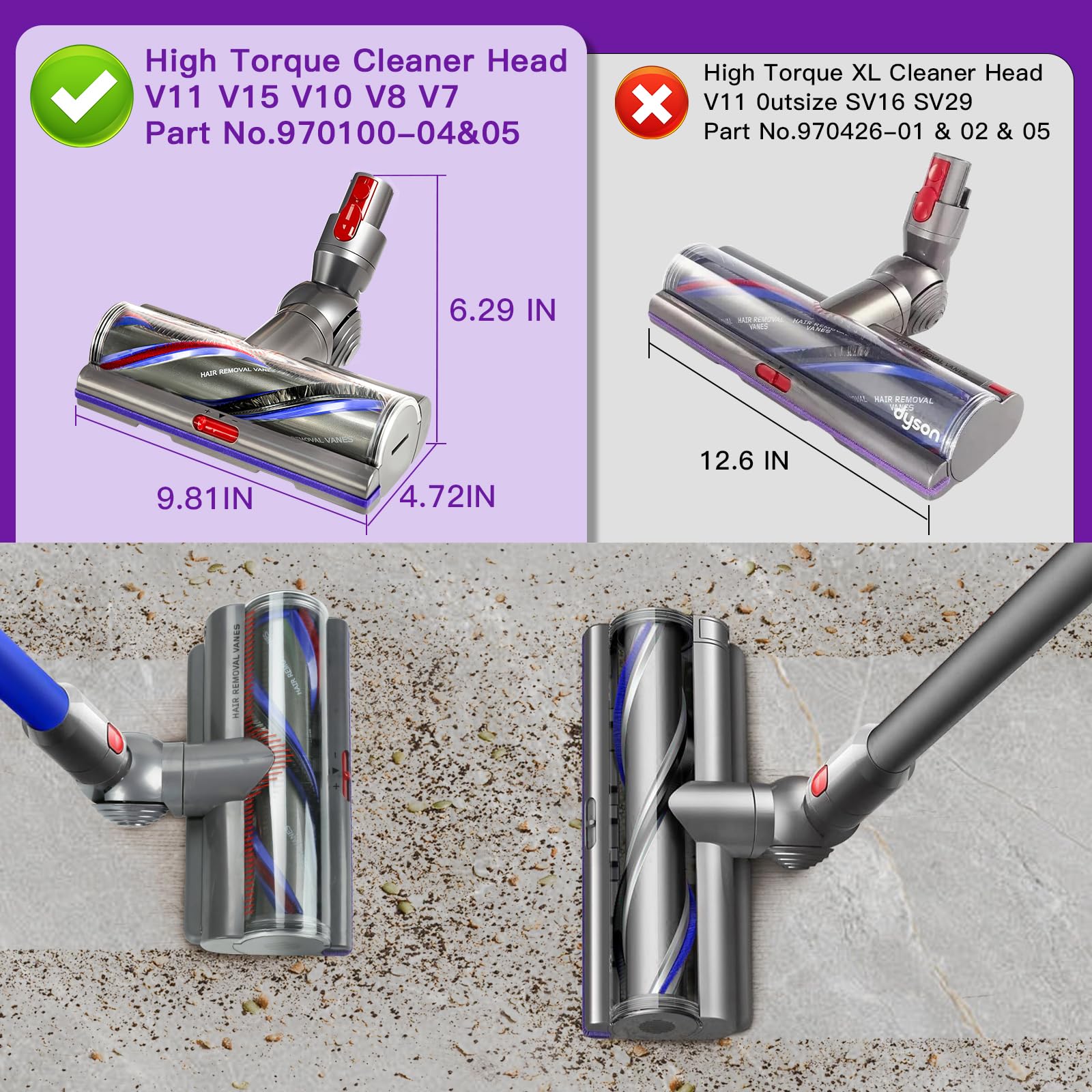 SV12 SV14 SV15 Dyson compatible cleaner head by Lemige