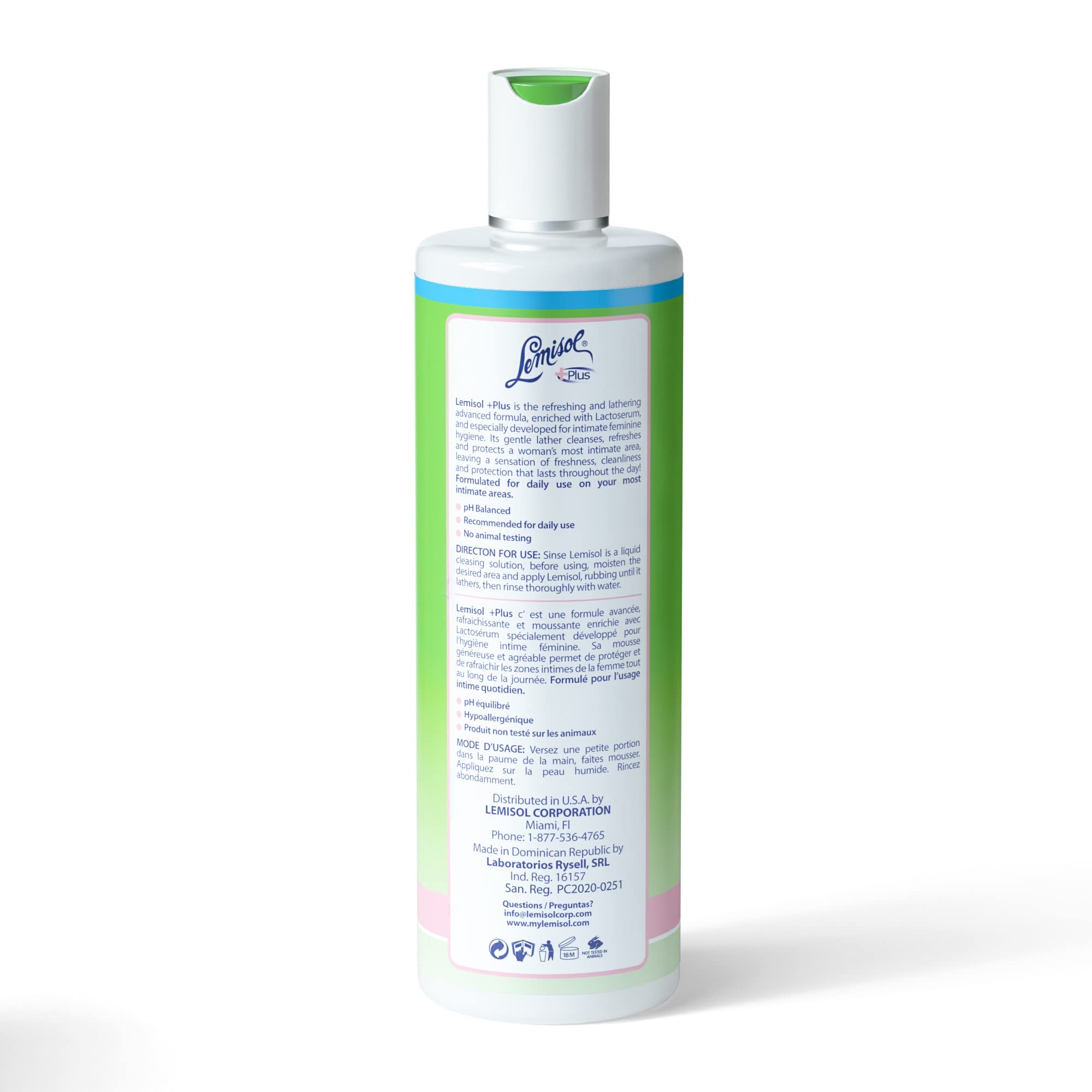 Lemisol Plus Feminine Wash Original Formula 16 Fl Oz product container