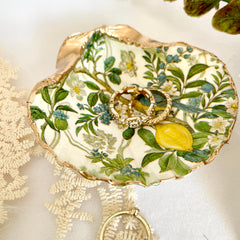 Lemon Tree seashell tray handcrafted in Virginia