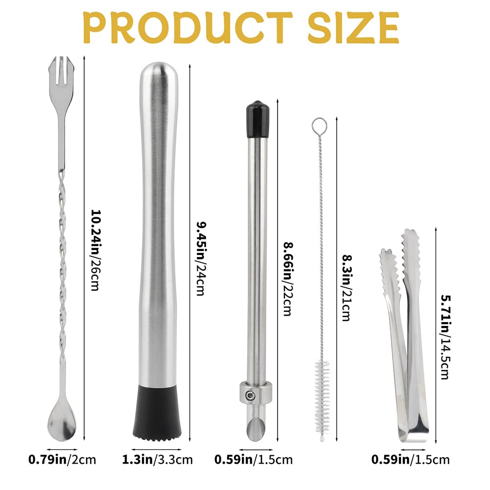 Lemonade punch tool set with stainless steel components