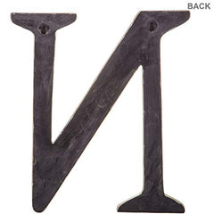 Monogram initial N wall art dimensions 12 1/4 by 10 5/8 by 1 1/8 inches