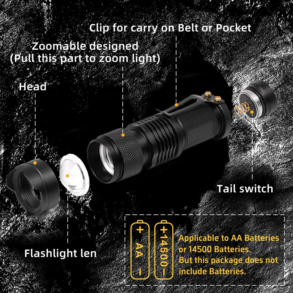 Weight 60 g and 9 cm length red flashlight