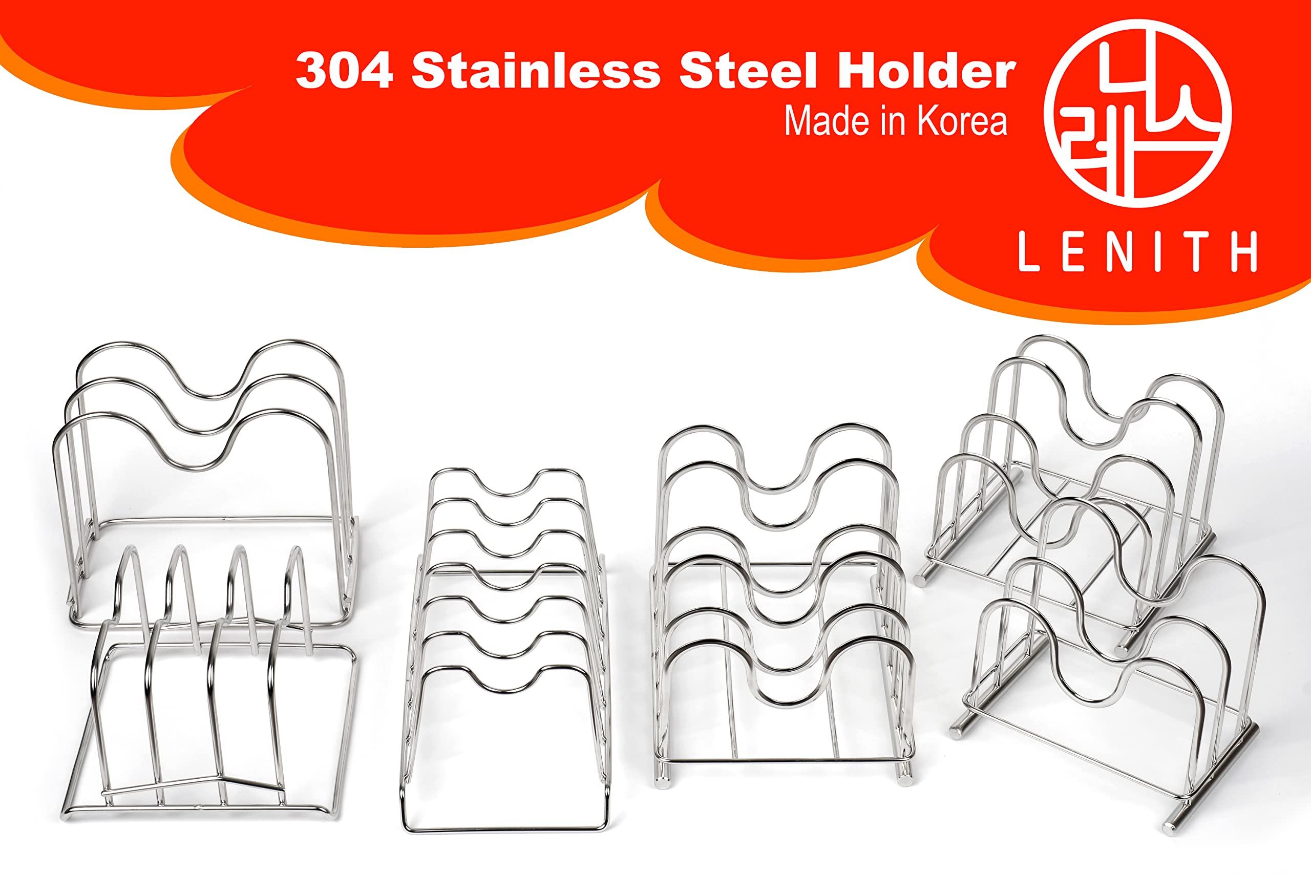 Kitchen storage rack for countertops and cabinets