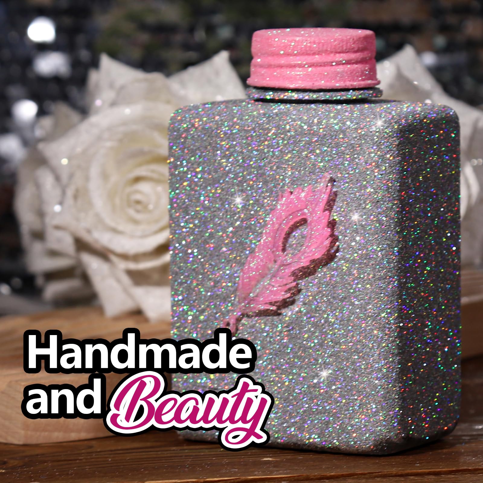 Double zip bag packaging secures glitter storage