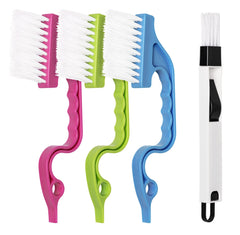 LEOBRO hand-held groove gap cleaning tools set of 4 brushes