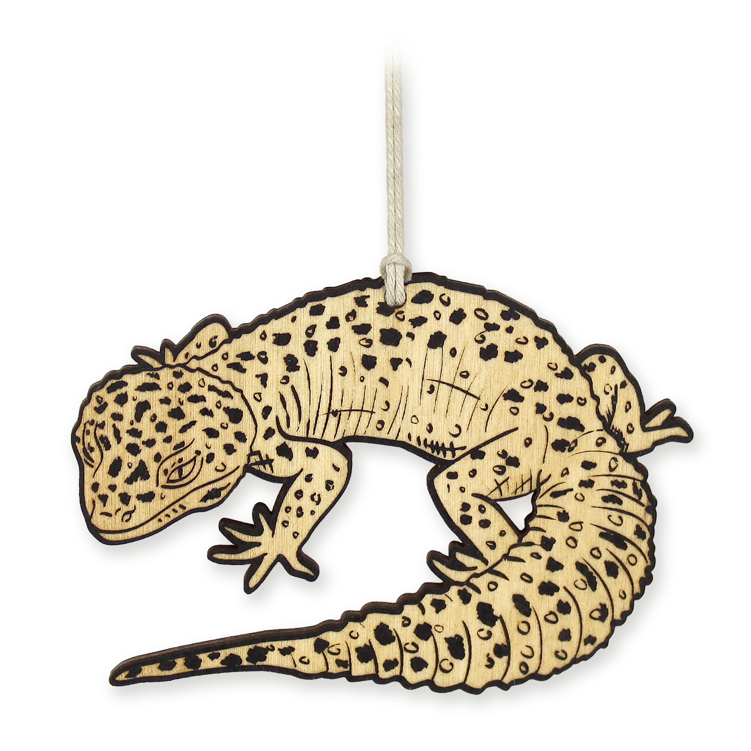 Leopard Gecko Christmas Ornament on a Christmas tree