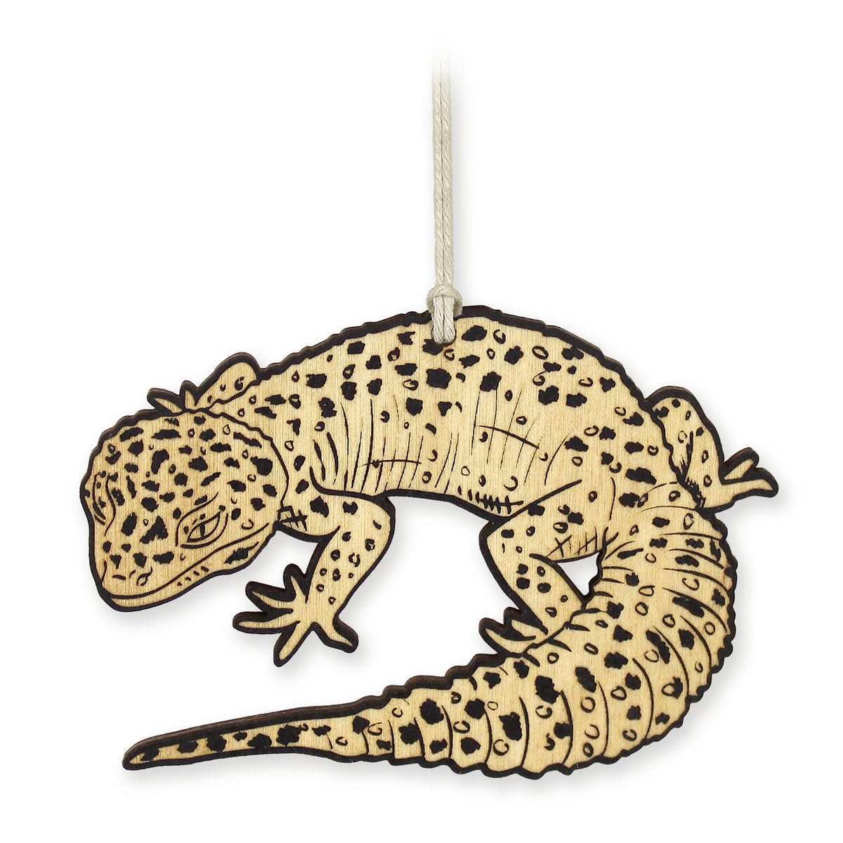Leopard Gecko Christmas Ornament on a Christmas tree