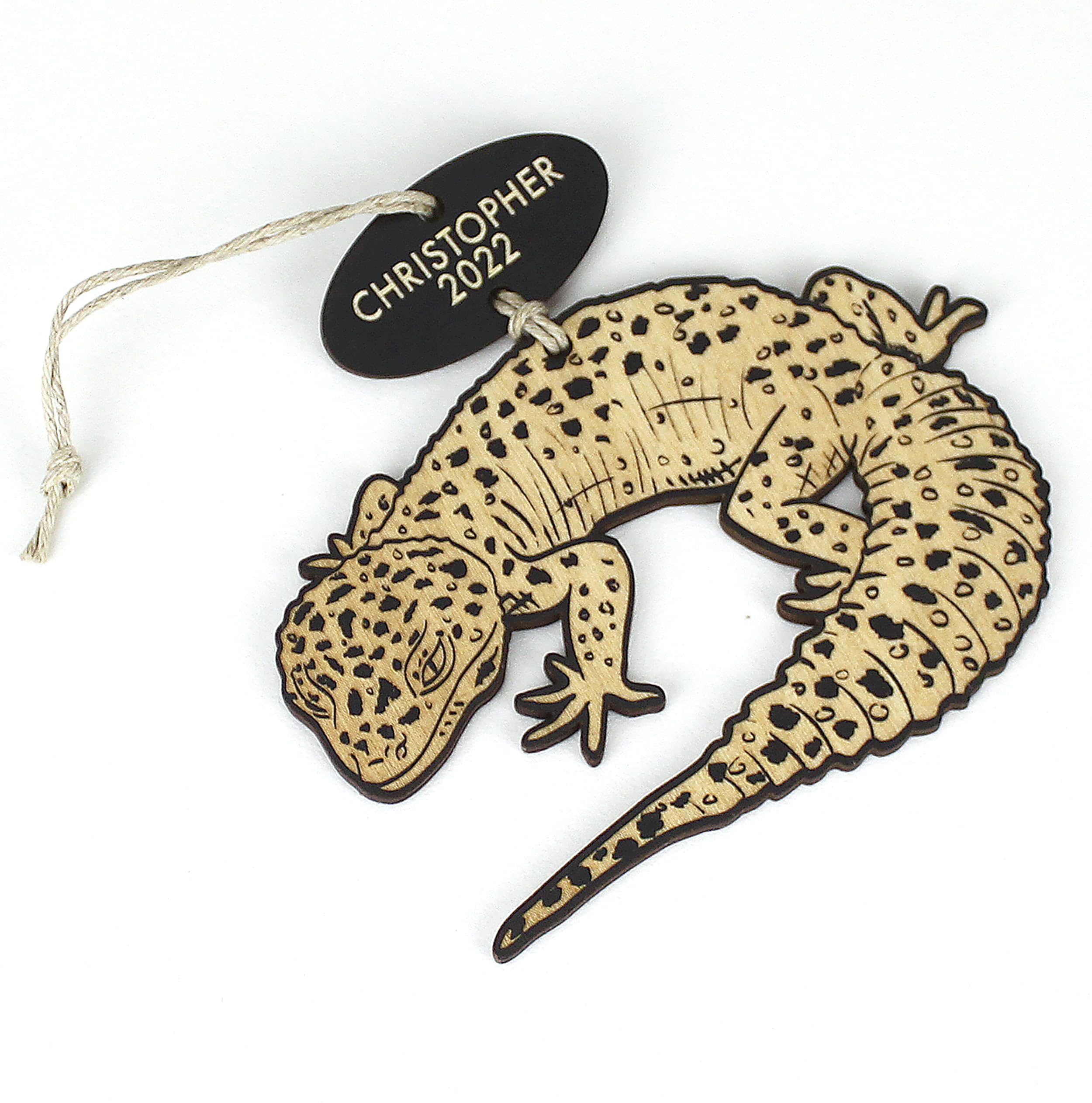 Made in USA leopard gecko ornament